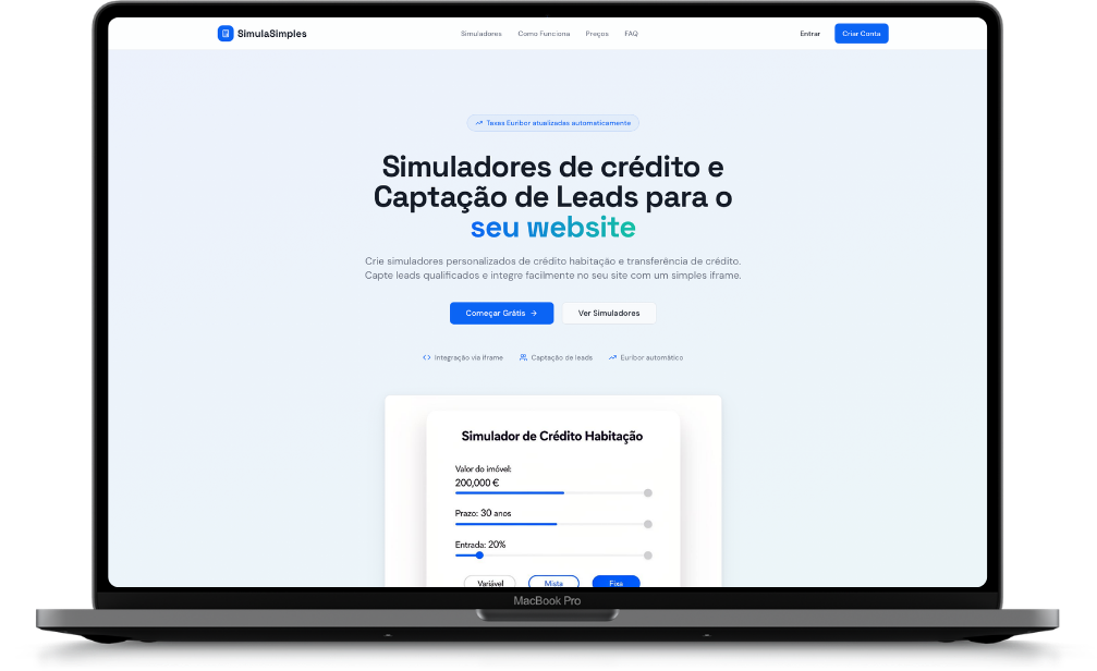 SimulaSimples - simulador de crédito habitação